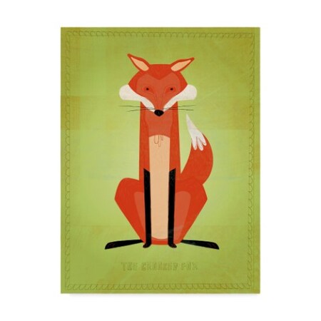 Trademark Fine Art John W. Golden 'The Crooked Fox' Canvas Art, 35x47 ALI30790-C3547GG